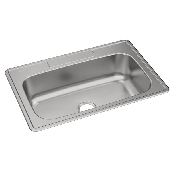 Dayton Stainless Steel 33 X 22 X 8-1/16 Single Bowl Drop-In Sink
